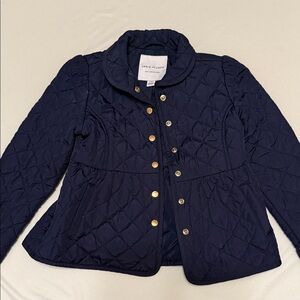 Janie and Jack Navy Quilted Jacket